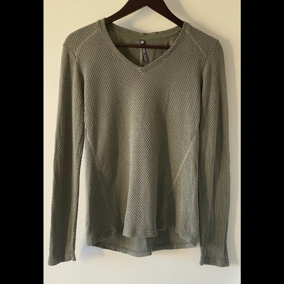 Kuhl Sweaters - Kuhl Womens Lyrik Sweater Knit V Neck Small Green